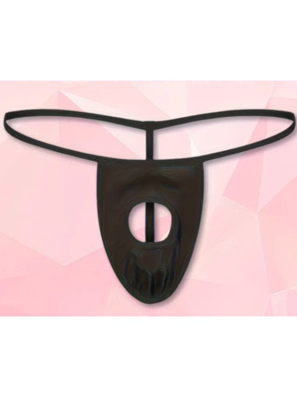 Mens Black Peep Hole Panties Lingerie Thong*Gay*Sissy*Femboy*Cosplay*NIP
